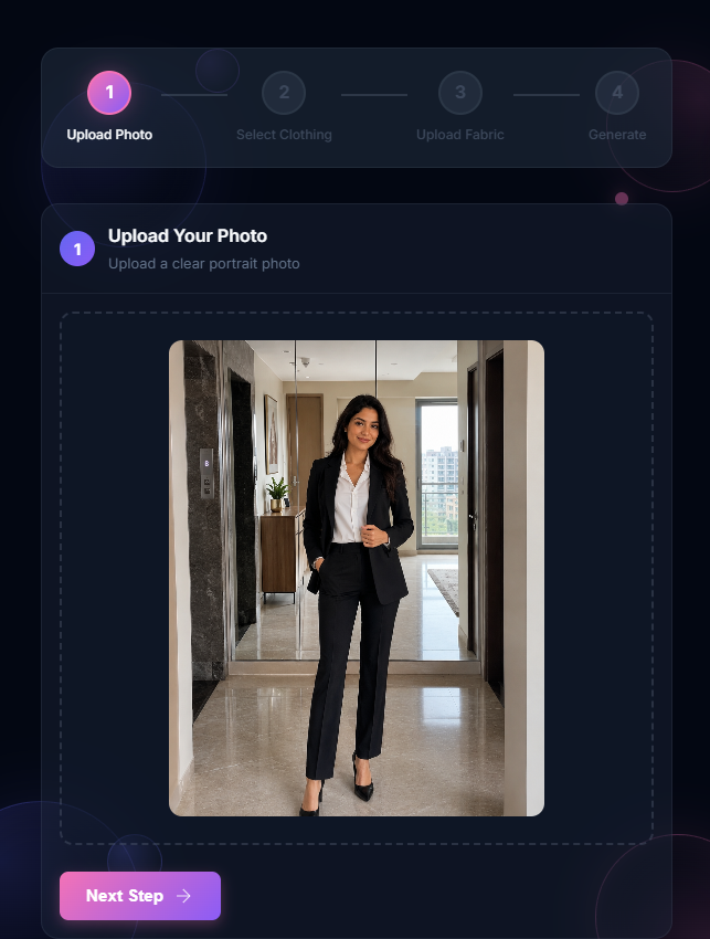 Upload Photo - Step 1